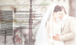 Kostenlose Hochzeitshomepage f&uuml;r Brautpaare